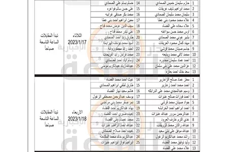 مدار الساعة,وظائف شاغرة في الأردن