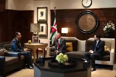 الملك يستقبل رئيس الوزراء المصري