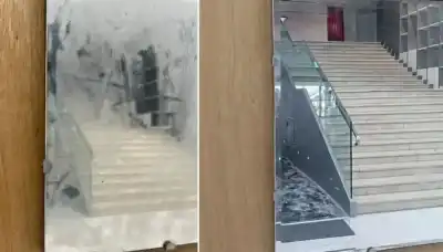 بنية حسنة.. متطوع يمسح تحفة فنية