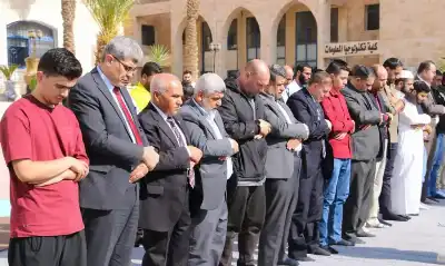 جامعة الزرقاء تقيم صلاة الاستسقاء