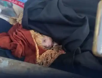 العثور على طفل رضيع داخل حاوية