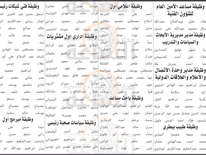مدار الساعة,وظائف شاغرة في الأردن,المركز الوطني لمكافحة الأوبئة