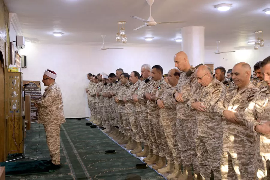 مدار الساعة,مناسبات أردنية,هيئة الأركان المشتركة,القوات المسلحة الأردنية,عيد الفطر,المنطقة العسكرية الشرقية,القوات المسلحة,المسجد الأقصى,الجيش العربي