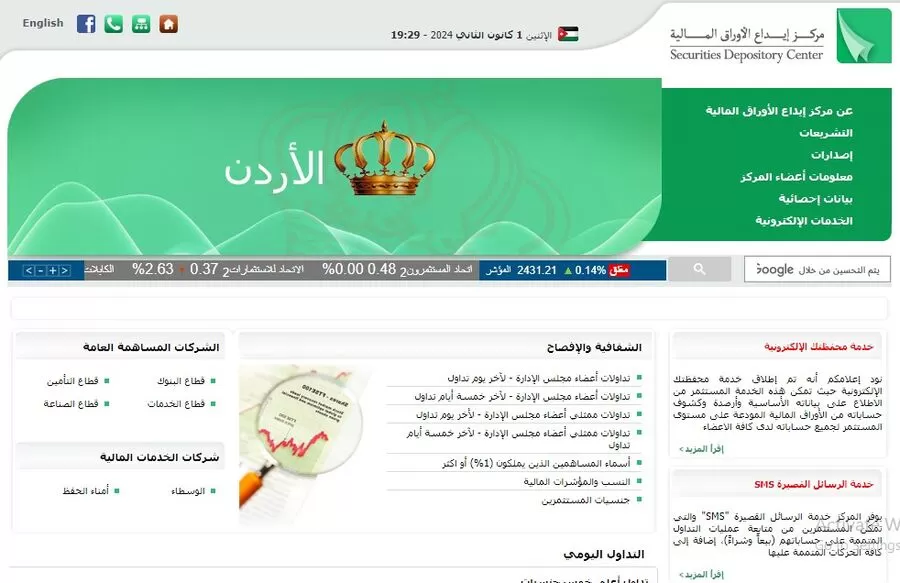 مدار الساعة,أخبار اقتصادية,مركز إيداع الأوراق المالية