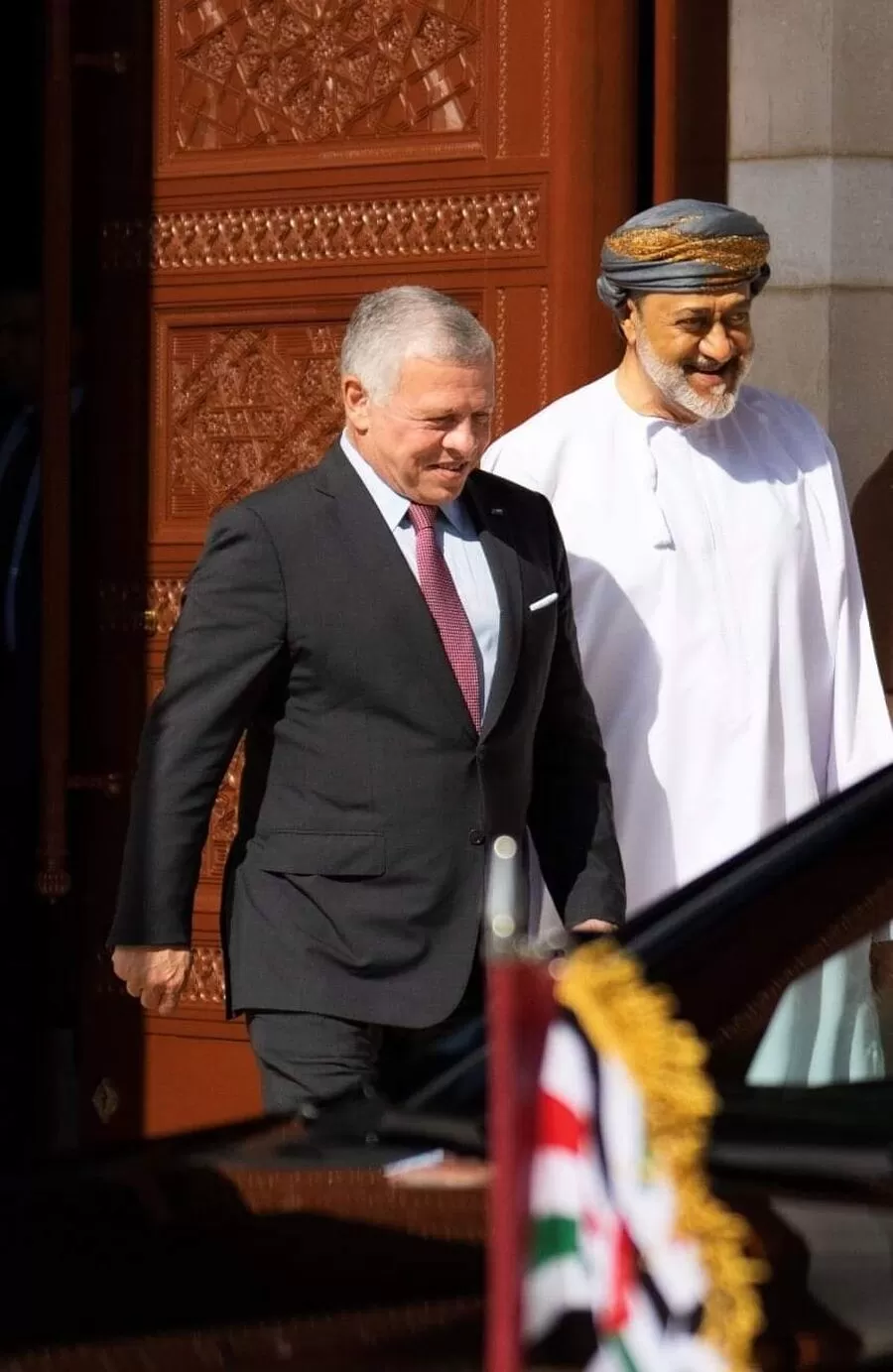 مدار الساعة,مناسبات أردنية,الملك عبدالله الثاني,السلطان هيثم بن طارق,سلطنة عمان