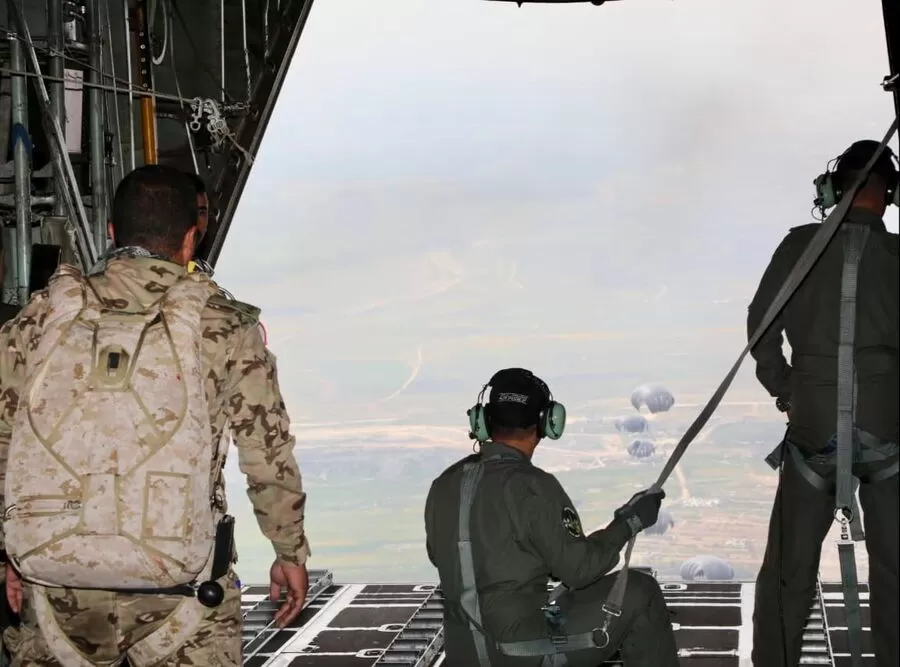 مدار الساعة,أخبار الأردن,اخبار الاردن,القوات المسلحة الأردنية,المملكة الأردنية الهاشمية,الإنزالات الجوية,القوات المسلحة,قطاع غزة,جمهورية مصر العربية,الجيش العربي,سلاح الجو الملكي