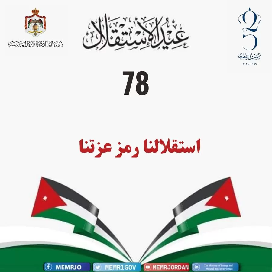 مدار الساعة,مناسبات أردنية,وزير الطاقة والثروة المعدنية,الدكتور صالح الخرابشة,الملك عبدالله الثاني,الحسين بن عبدالله الثاني,وزارة الطاقة