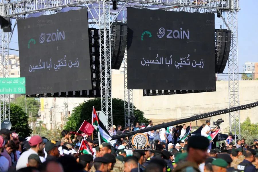 مدار الساعة,مناسبات أردنية,الملك عبدالله الثاني,الملكة رانيا العبدالله,الحسين بن عبدالله الثاني,ولي العهد,الأمن العام,اليوبيل الفضي,عيد الجلوس,شركة زين الأردن