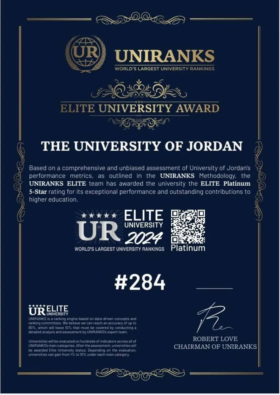 مدار الساعة,أخبار الجامعات الأردنية,الجامعة الأردنية