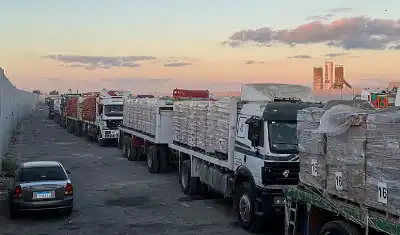 قطر تطلق جسرا بريا لنقل المساعدات