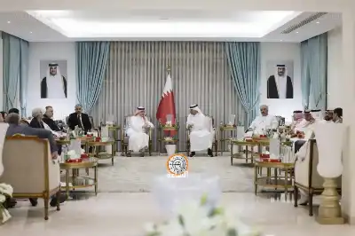 السفير القطري آل ثاني يولم لسفراء