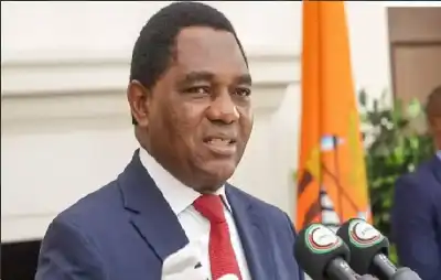 لحظة رشق رئيس زامبيا بالحجارة أثناء