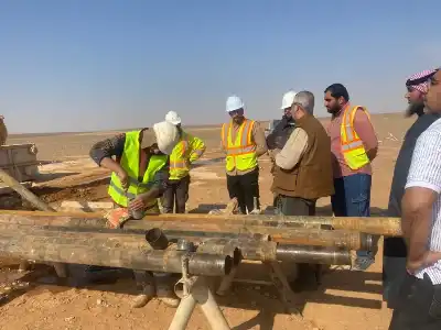 الخرابشة يتفقد أعمال الاستكشاف والتنقيب عن