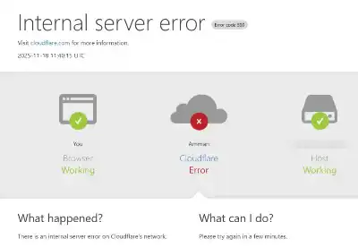 عطل في كلاود فلير عمّان يضرب