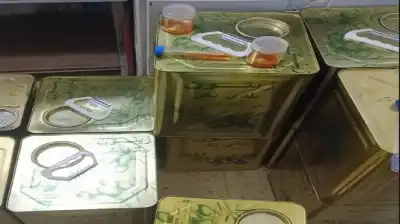 ضبط 13 تنكة زيت مغشوش في