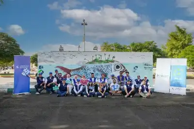 بنك الإسكان ينظم فعالية رسم جدارية