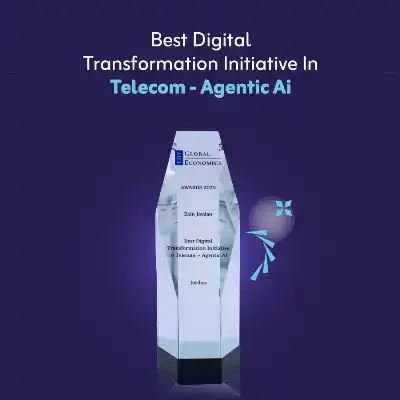 زين الأردن تحصد جائزة أفضل مبادرة