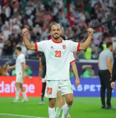 إصابة لاعب منتخب النشامى القريشي بقطع