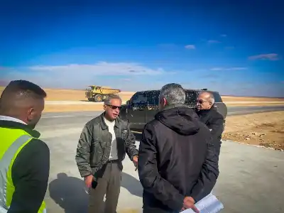 حسان يتفقد أعمال البنية التحتية التي