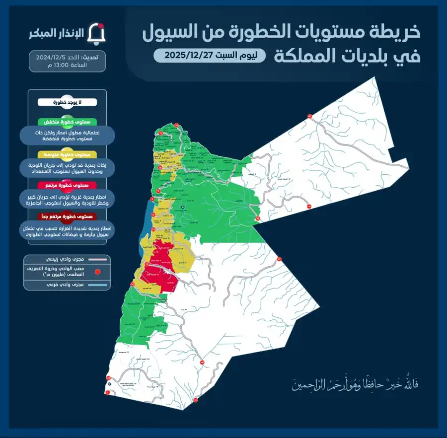 مدار الساعة,أخبار الأردن,اخبار الاردن,الحالة الجوية,وزارة الإدارة المحلية,الأرصاد الجوية