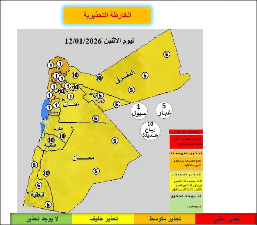 مدار الساعة,أخبار الأردن,اخبار الاردن,الطقس في الأردن اليوم,طقس الأردن,طقس العرب,طقس العرب الاردن,الأرصاد الجوية,درجات الحرارة