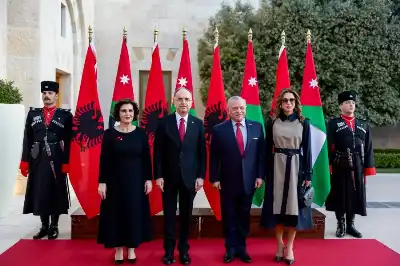 الملك والرئيس الالباني يعقدان مباحثات في