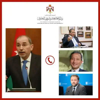 الصفدي يتلقى اتصالات من نظرائه في