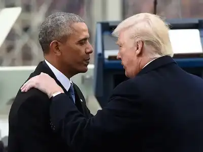 ماذا فعل ترمب بصورة أوباما داخل