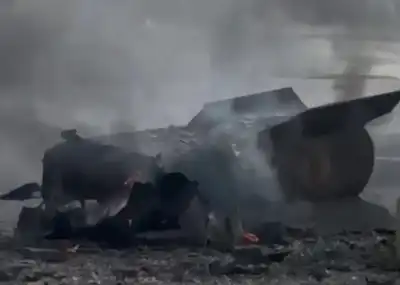 سقوط شظية مقذوف صاروخي في محيط