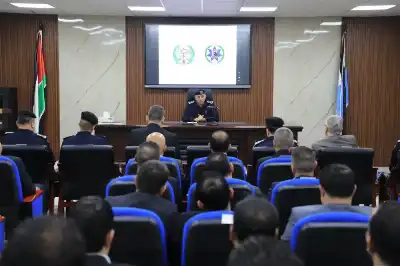 اللواء المعايطة يزور إدارة البحث الجنائي