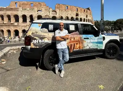 الرحالة عبدالسلام العجارمة يصل العقبة بعد