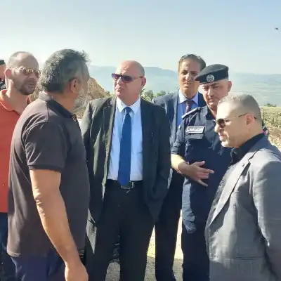 محافظ جرش يتفقد مقبرة برما الجديدة