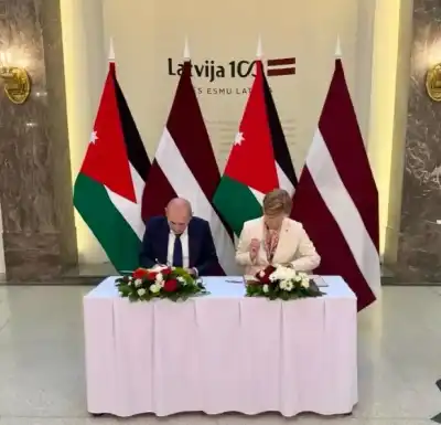 الأردن ولاتفيا يوقعان على مذكرة تفاهم
