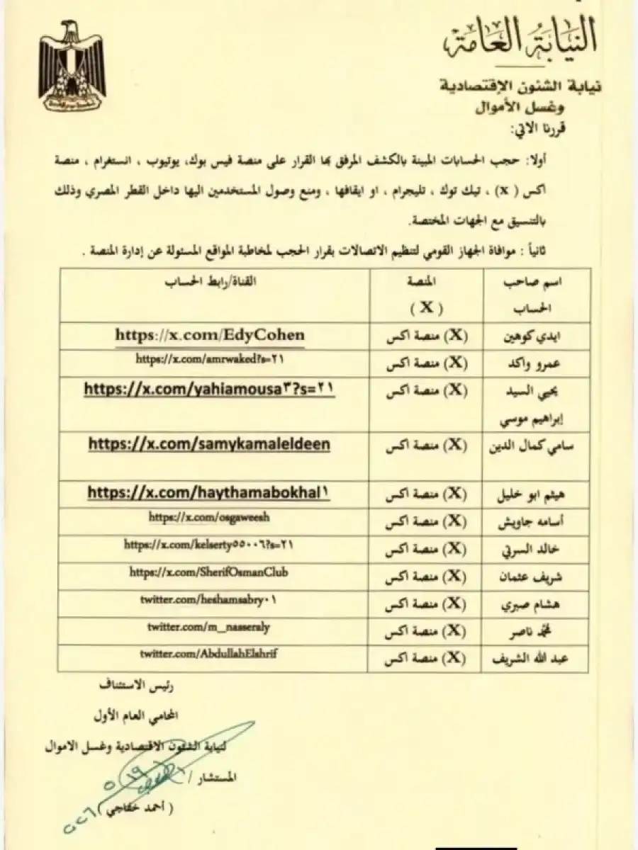 مدار الساعة,أخبار عربية ودولية,النيابة العامة,وسائل التواصل الاجتماعي