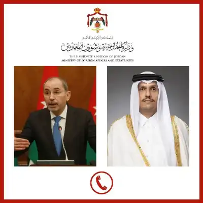 الصفدي وآل ثاني: استمرار تنسيق جهود