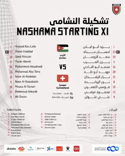 قائمة النشامى تخلو من اسم عبد