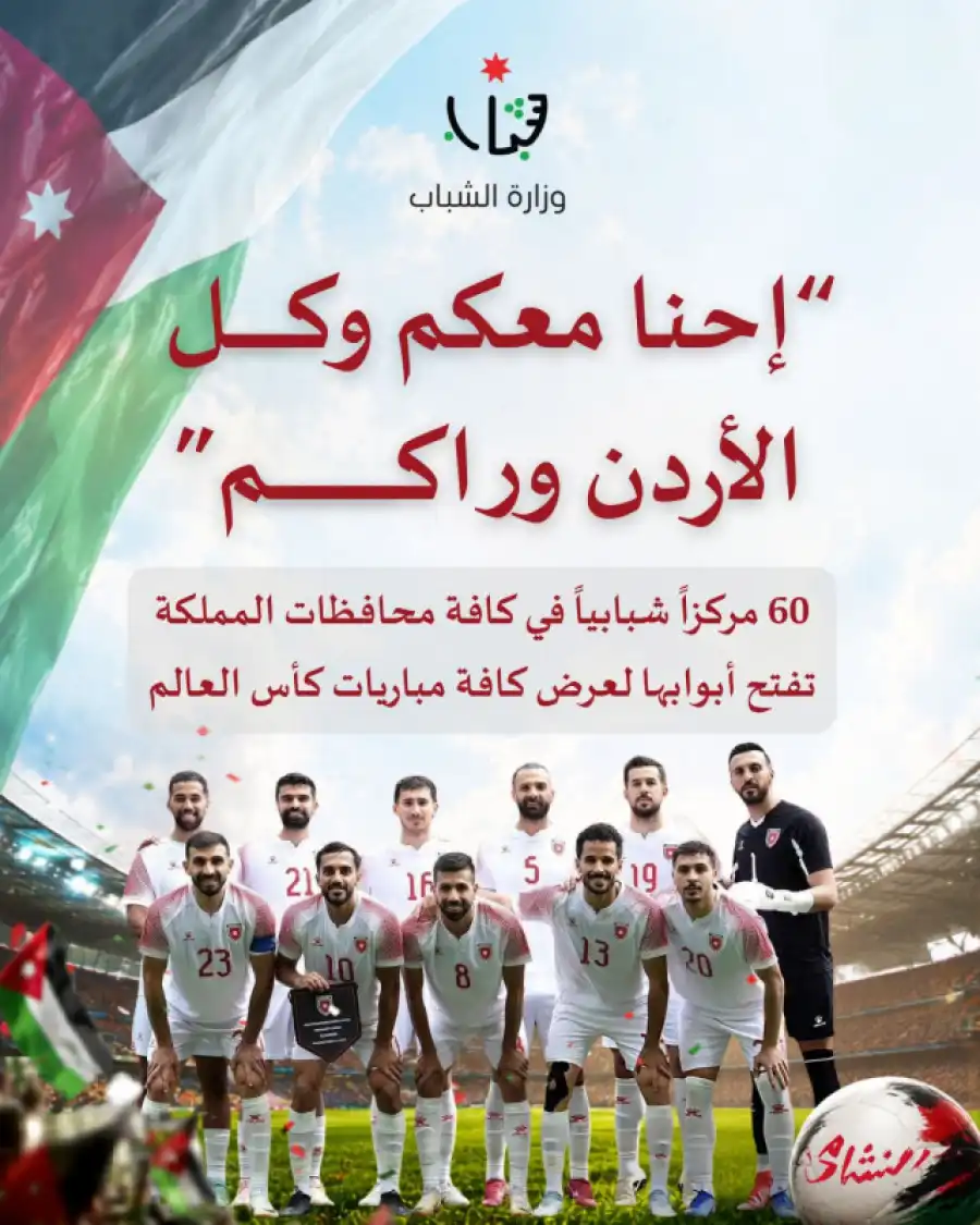 مدار الساعة,أخبار رياضية,وزير الشباب,الحسين بن عبدالله الثاني,ولي العهد,مدينة الحسين للشباب,وزارة الشباب,المنتخب الوطني,كأس العالم