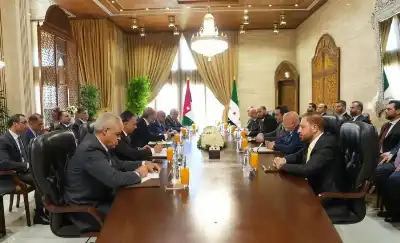 وفد أردني رفيع في دمشق.. وبيان