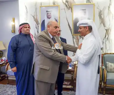 القاضي يزور السفارة القطرية معزيا بوفاة