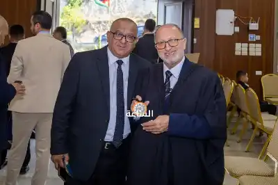 الخالدي يهنئ مراد والسليحات (صور)