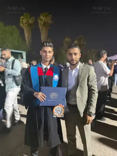 مصعب السميري يبارك لأخيه المهندس يامن