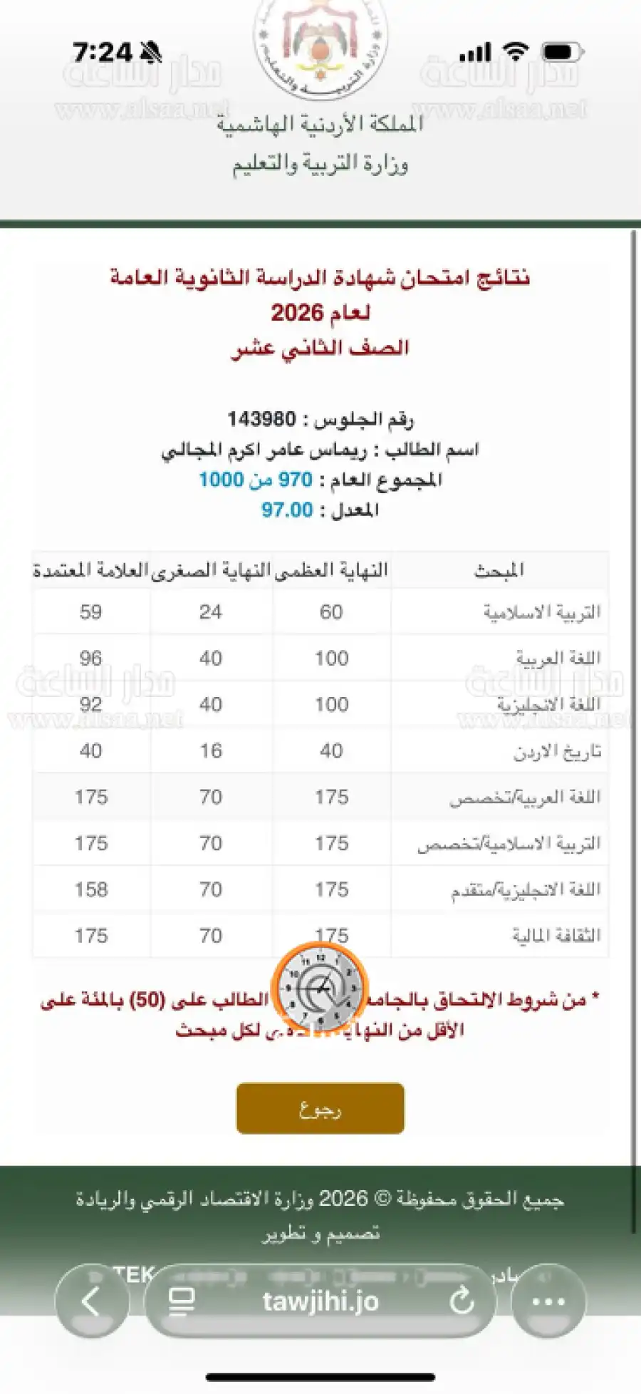مدار الساعة,أخبار المجتمع الأردني,مناسبات أردنية