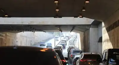 تحويلات مرورية داخل نفق الحدادة في