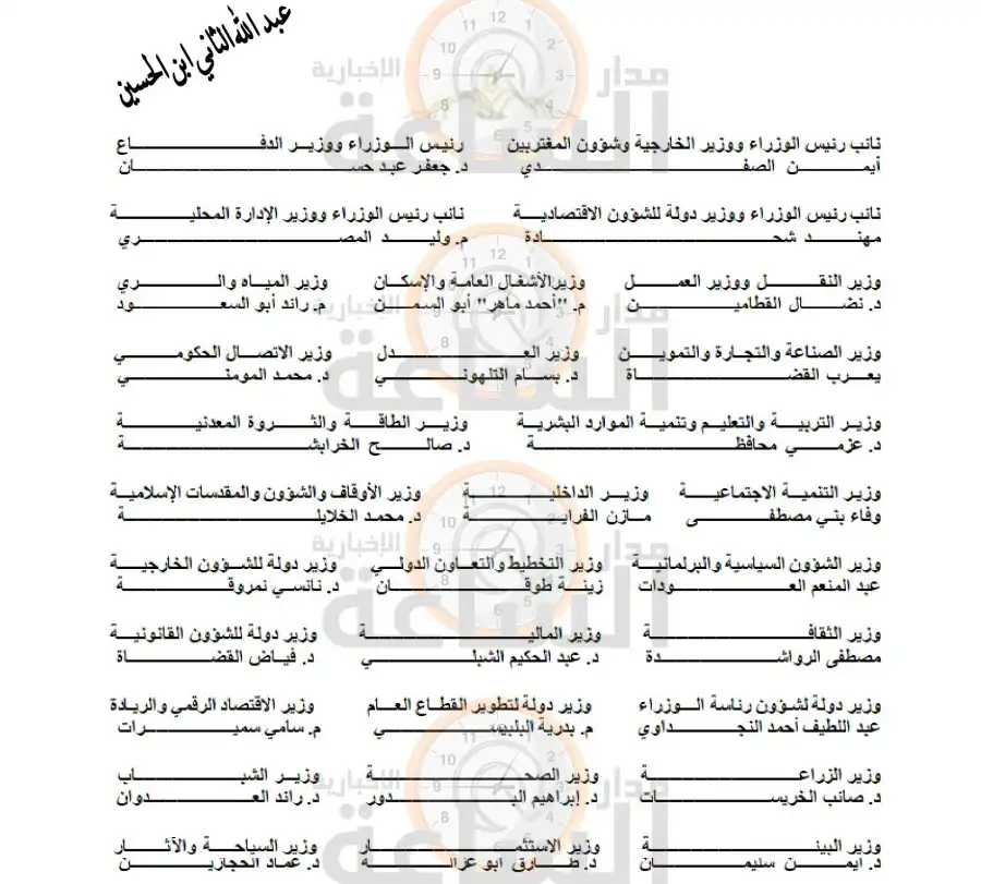 مدار الساعة,أخبار الأردن,اخبار الاردن,الإرادة الملكية السامية