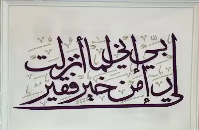(رب إني لما أنزلت إلي من