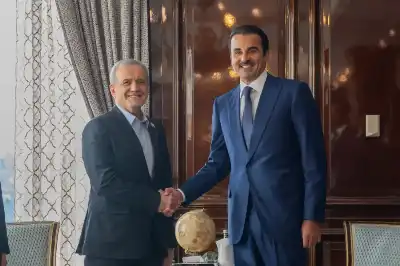 أمير قطر يلتقي الرئيس الإيراني.. وهذا