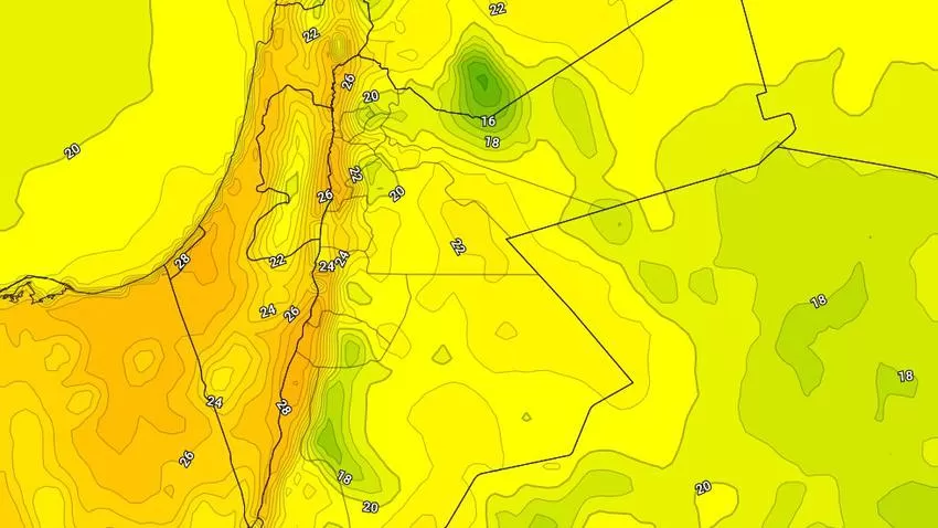 مدار الساعة,أخبار الأردن,اخبار الاردن,درجات الحرارة