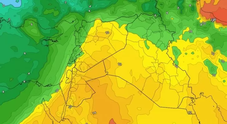 مدار الساعة,الطقس في الأردن اليوم,طقس الأردن,طقس العرب,طقس العرب الاردن,الحالة الجوية,درجات الحرارة