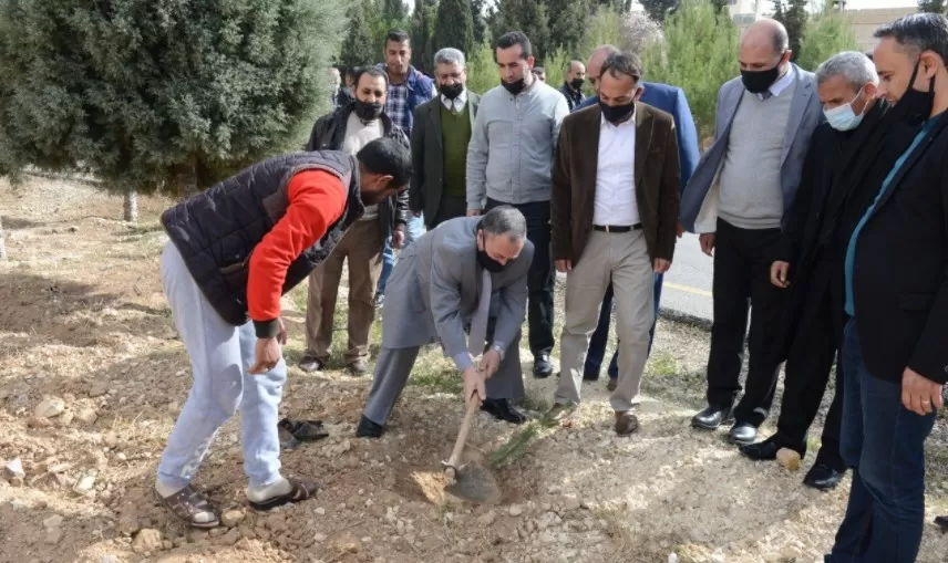 مدار الساعة,أخبار الجامعات الأردنية,يوم الشجرة,جامعة الطفيلة التقنية