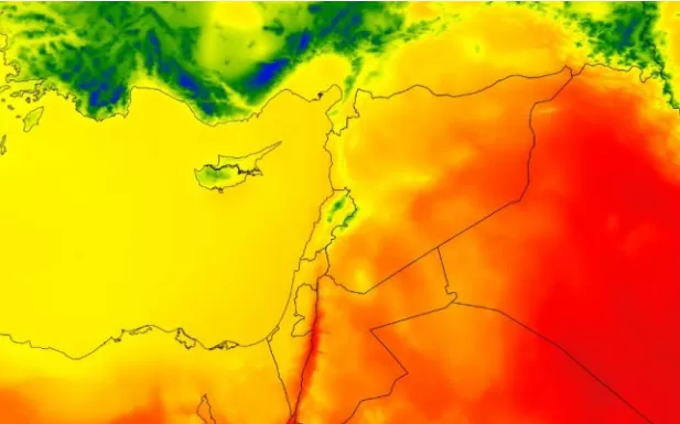 مدار الساعة,الطقس في الأردن اليوم,طقس الأردن,طقس العرب,طقس العرب الاردن,درجات الحرارة العظمى والصغرى,درجات الحرارة,البحر الميت